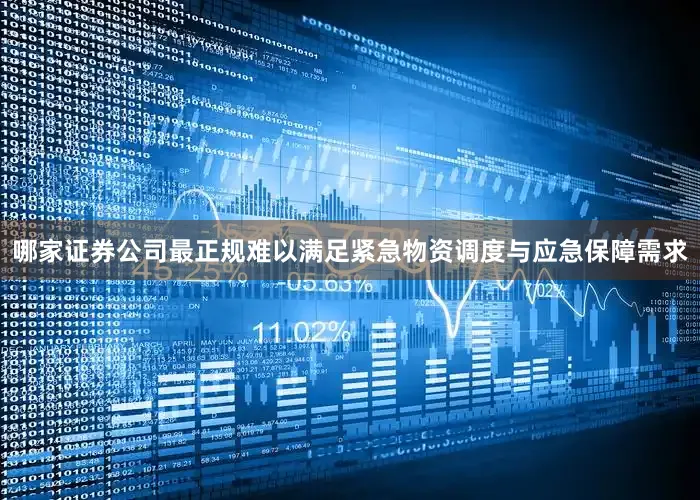 哪家证券公司最正规难以满足紧急物资调度与应急保障需求